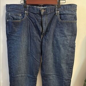 Men's Eddie Bauer Flannel-Lined Flex Jeans - Straight Fit 40x32